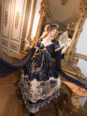 Mermaid Ode Empire Waist Gown - LolitaEraOP Dress+Waist ChainSMermaid Ode Empire Waist Gown