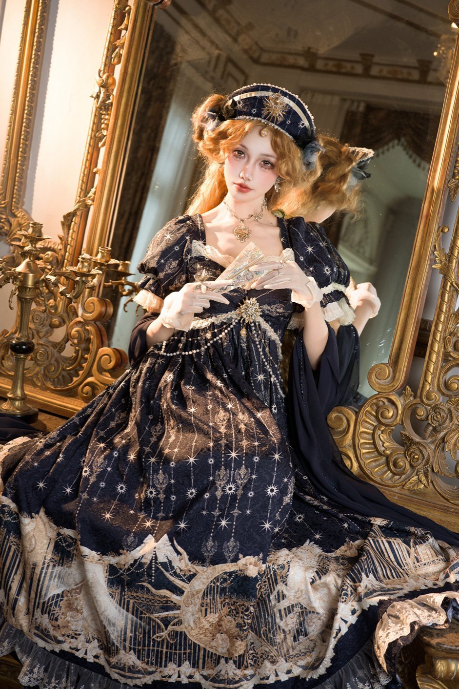 Mermaid Ode Empire Waist Gown - LolitaEraOP Dress+Waist ChainSMermaid Ode Empire Waist Gown