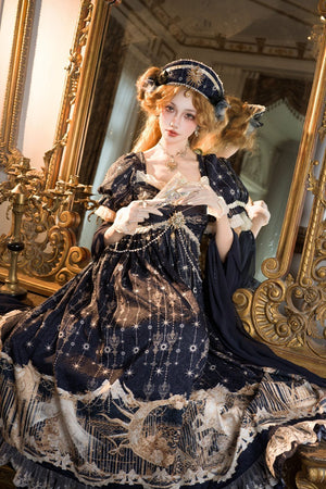 Mermaid Ode Empire Waist Gown - LolitaEraOP Dress+Waist ChainSMermaid Ode Empire Waist Gown