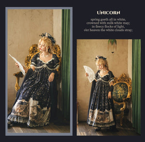 Mermaid Ode Empire Waist Gown - LolitaEraOP Dress+Waist ChainSMermaid Ode Empire Waist Gown