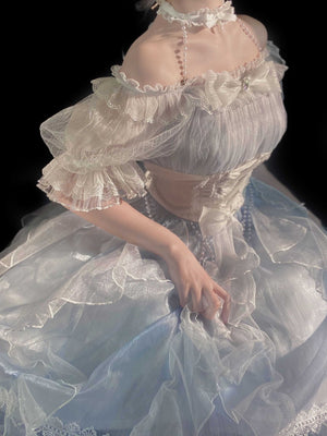 Mermaid's Secret Short Sleeve Lolita Dress - LolitaEraDressSMermaid's Secret Short Sleeve Lolita Dress