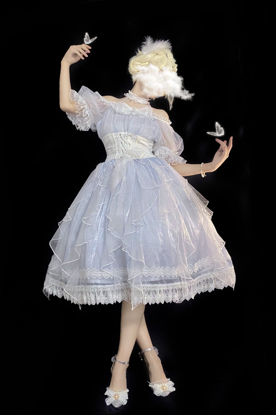 Mermaid's Secret Short Sleeve Lolita Dress - LolitaEraDressSMermaid's Secret Short Sleeve Lolita Dress