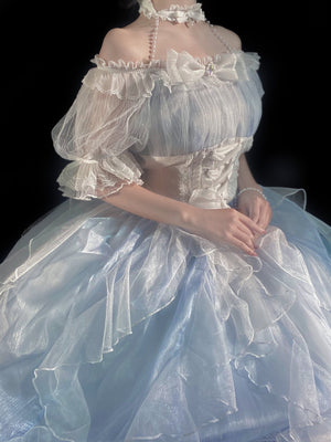 Mermaid's Secret Short Sleeve Lolita Dress - LolitaEraDressSMermaid's Secret Short Sleeve Lolita Dress