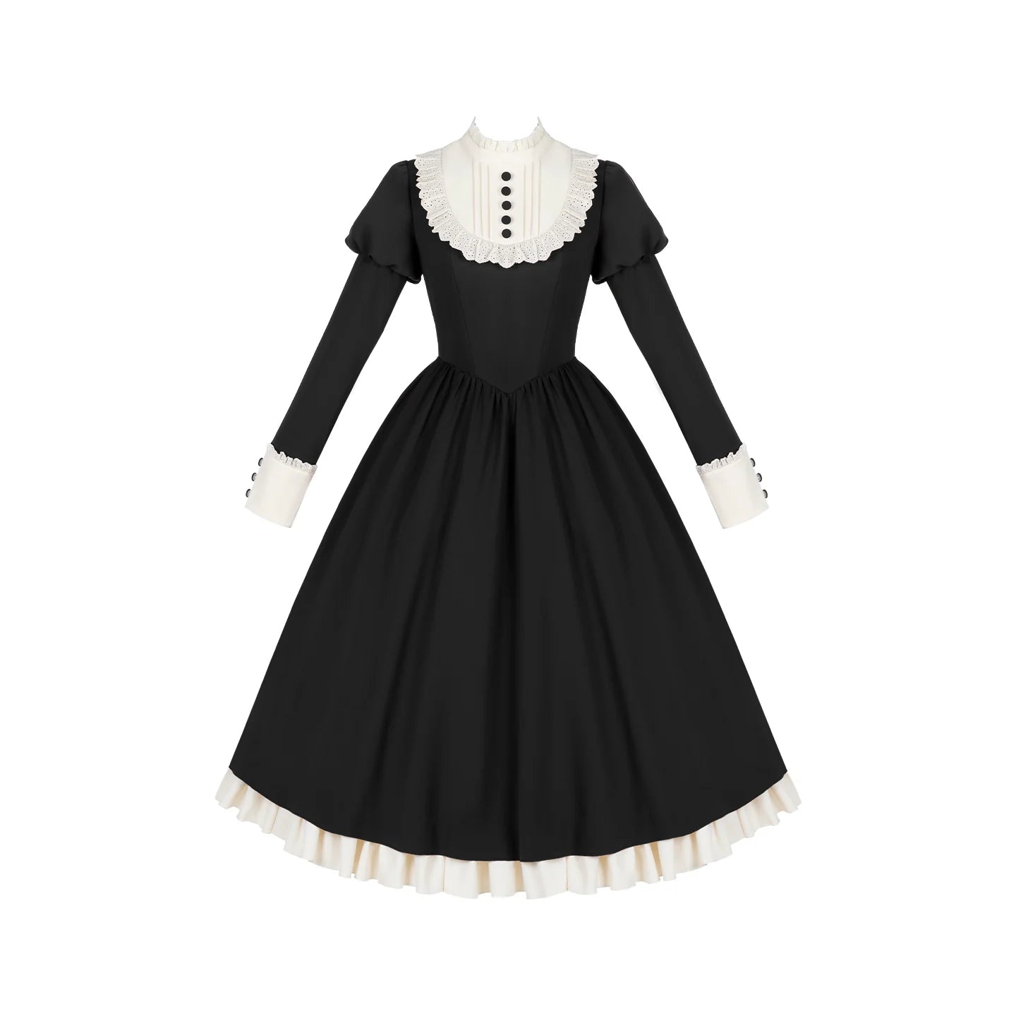 Letters and Poems · Miss Lita | WP Original Sub-brand Elegant Maid Stand-up Collar OP Apron Twin Lolita Autumn