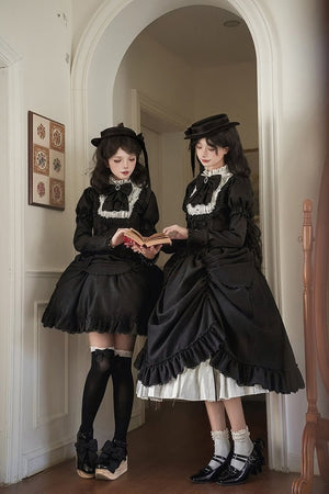 Mist City Jet Lag Classic Long/Short Skirt Set LE1192 - LolitaEraShort SK SetSMist City Jet Lag Classic Long/Short Skirt Set LE1192