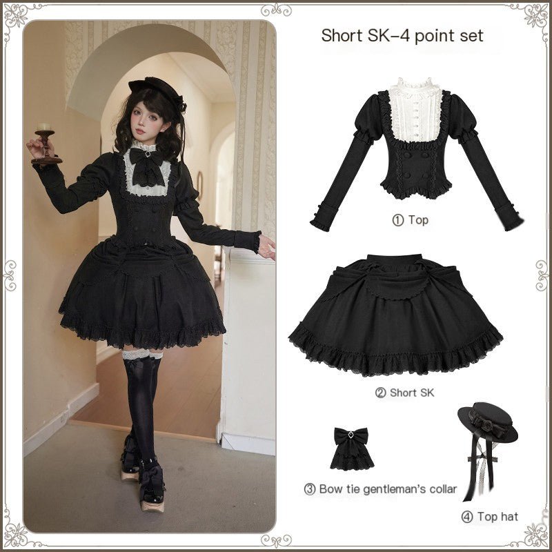 Mist City Jet Lag Classic Long/Short Skirt Set LE1192 - LolitaEraShort SK SetSMist City Jet Lag Classic Long/Short Skirt Set LE1192