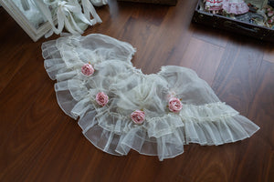 Monet's Garden Oil Painting Classic Lolita OP - LolitaEraOP Matching OverskirtSMonet's Garden Oil Painting Classic Lolita OP