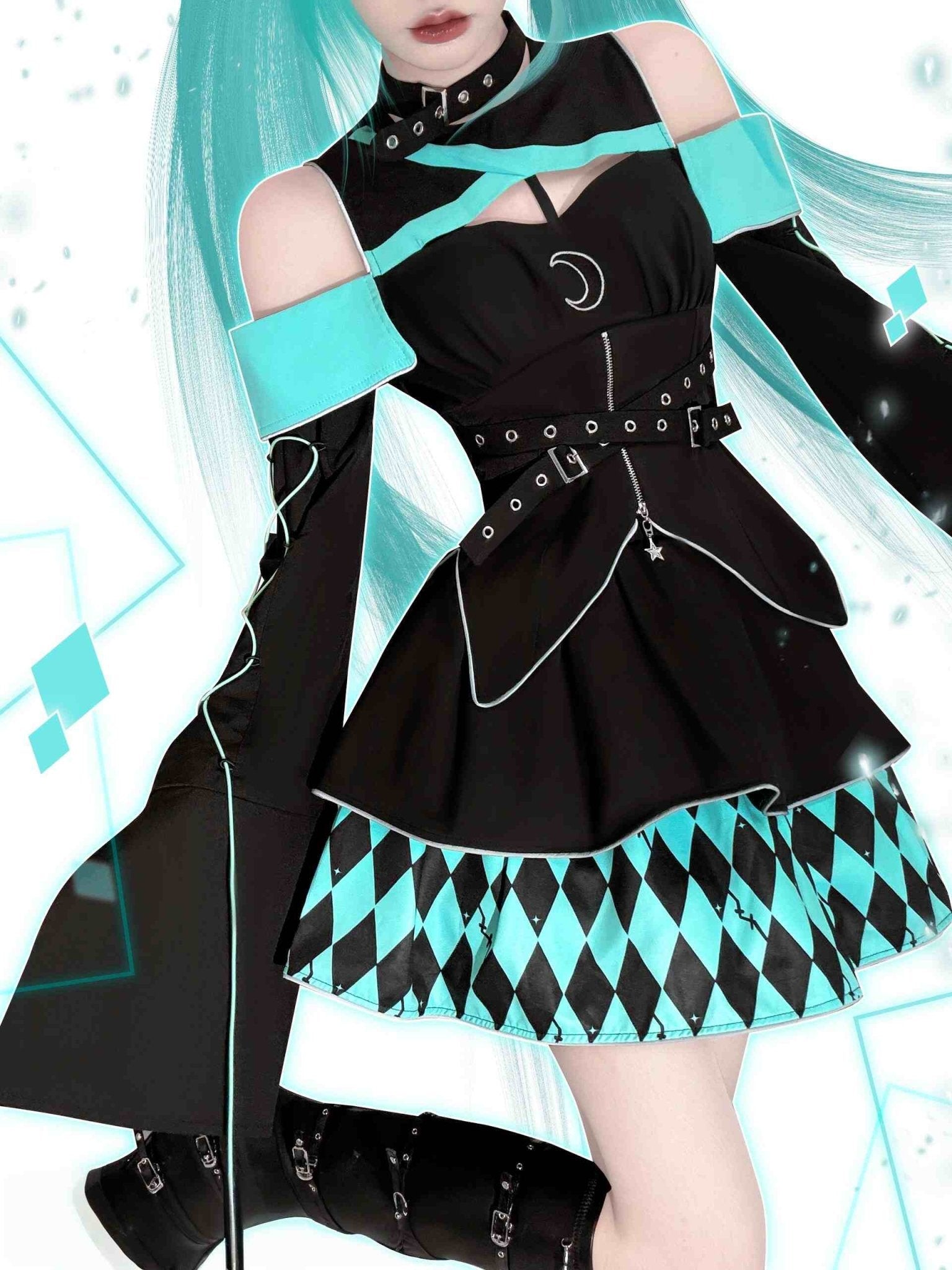 Moon Hidden Magical Girl Green Battle Costume - LolitaEraGreen SetSMoon Hidden Magical Girl Green Battle Costume