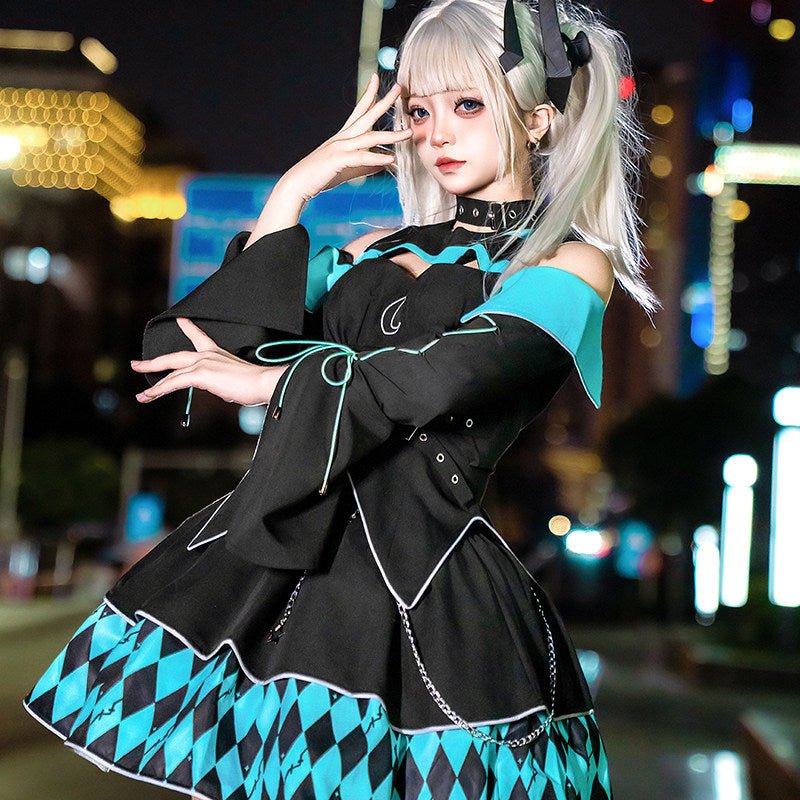 Moon Hidden Magical Girl Green Battle Costume - LolitaEraGreen SetSMoon Hidden Magical Girl Green Battle Costume