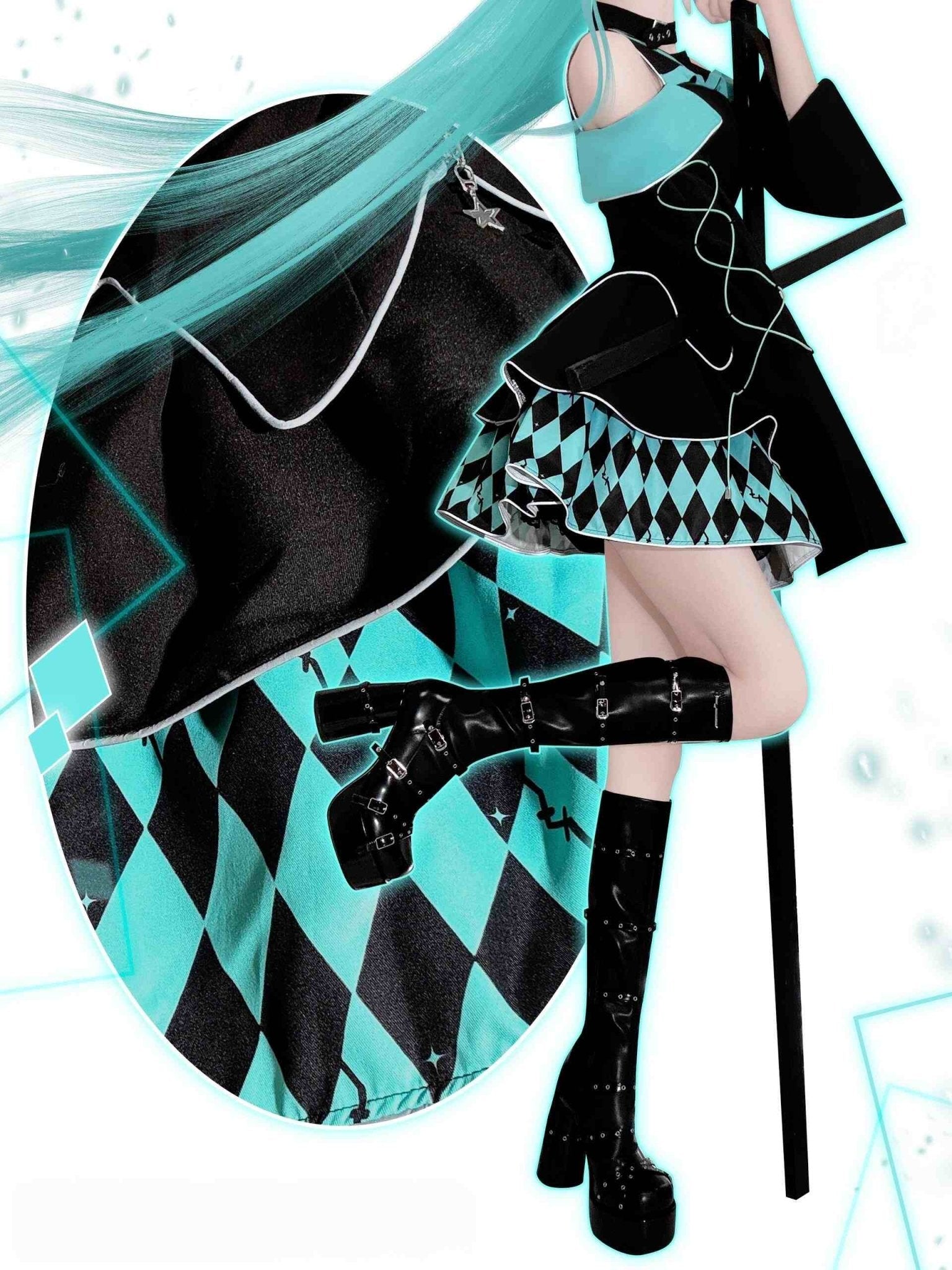 Moon Hidden Magical Girl Green Battle Costume - LolitaEraGreen SetSMoon Hidden Magical Girl Green Battle Costume