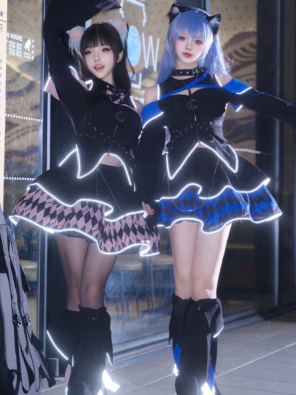 Moon Hidden Magical Girl Pink Battle Costume - LolitaEraPink SetSMoon Hidden Magical Girl Pink Battle Costume