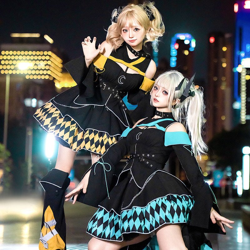 Moon Hidden Magical Girl Yellow Battle Costume - LolitaEraYellow SetSMoon Hidden Magical Girl Yellow Battle Costume