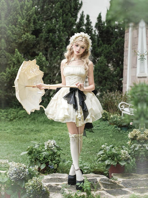 Moonlight Variation Lolita Boned Frilled Twin JSK - LolitaEraShort JSK SetSMoonlight Variation Lolita Boned Frilled Twin JSK