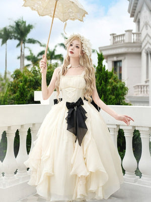 Moonlight Variation Lolita Boned Frilled Twin JSK - LolitaEraShort JSK SetSMoonlight Variation Lolita Boned Frilled Twin JSK