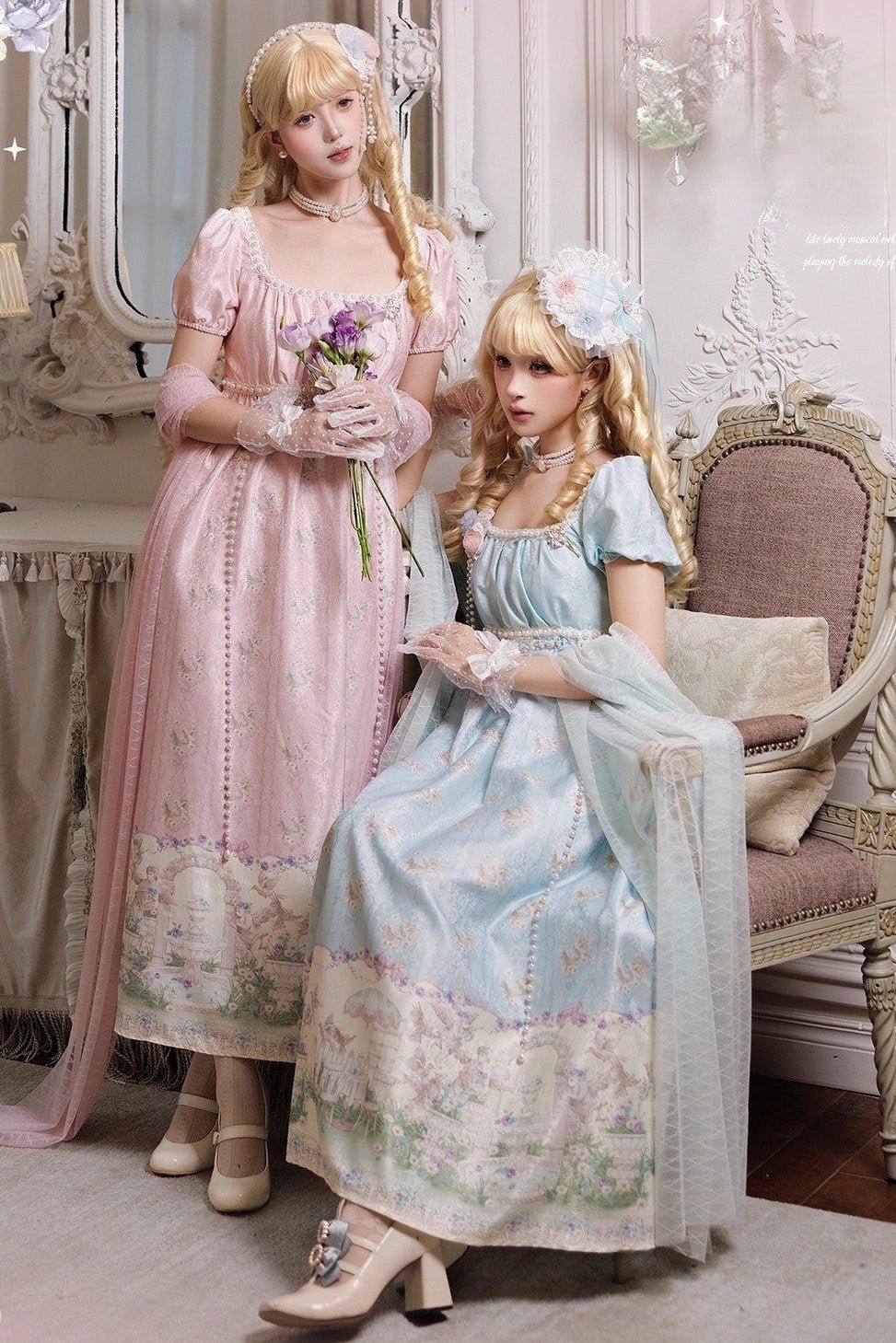 Nai Spring Lolita Empire Dress - LolitaEra