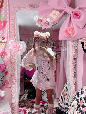 Neo - Chinese Anime Subculture Sweet & Edgy Qipao Dress - LolitaEraWhite ShortsSNeo - Chinese Anime Subculture Sweet & Edgy Qipao Dress