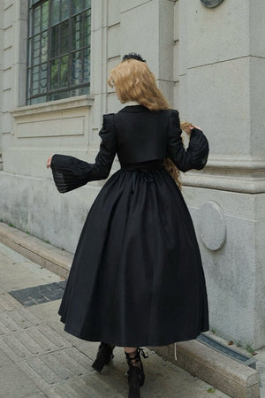 Night Traveler Lolita JSK Set - LolitaEraBlack CoatSNight Traveler Lolita JSK Set
