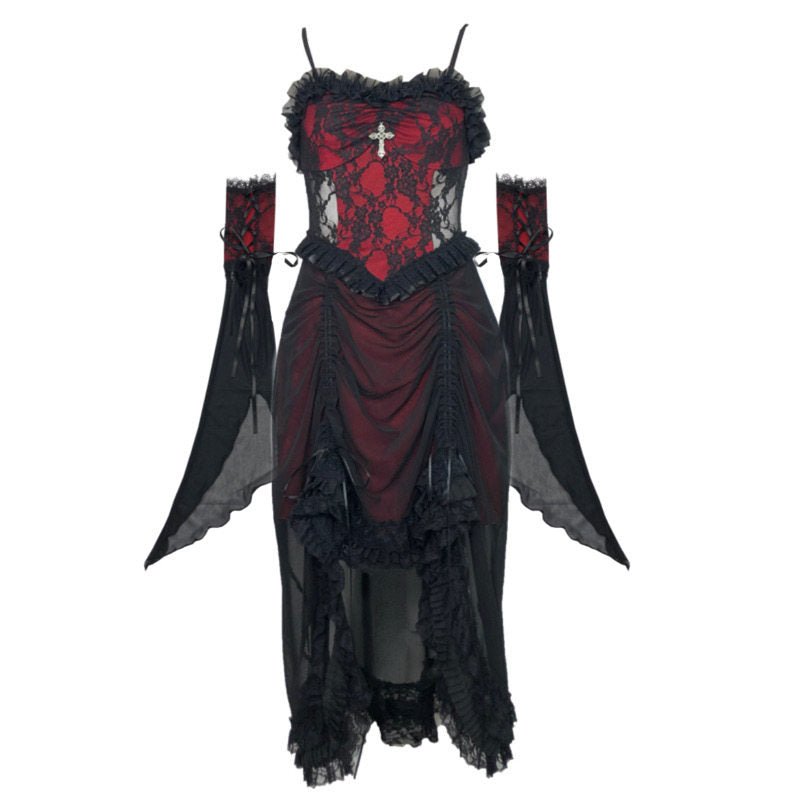 Night Visit Vampire Gothic Dress - LolitaEra
