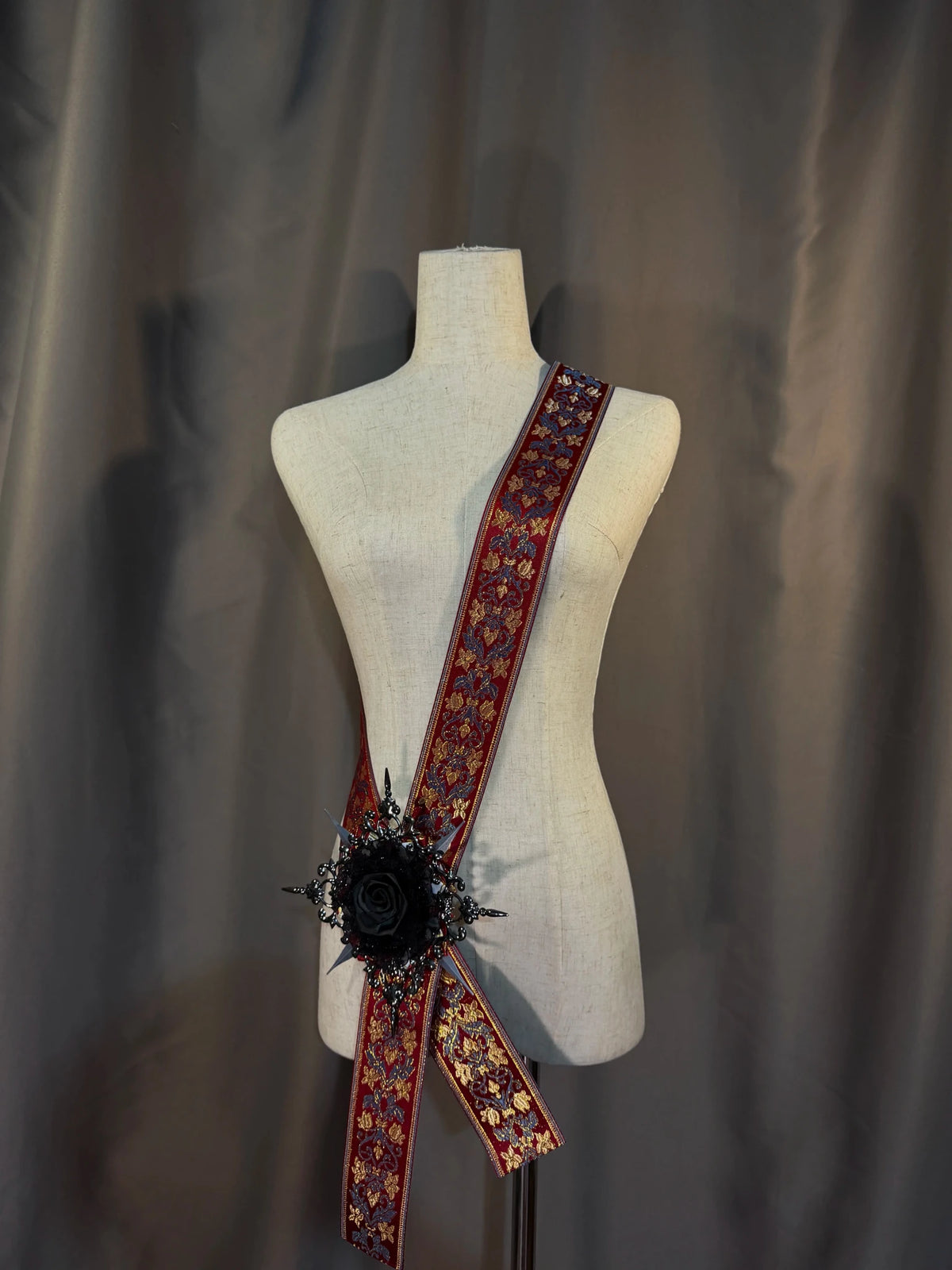 Noir Crimson Oath Dark Gothic Prince Lolita Shawl and Shirt Set - LolitaEra