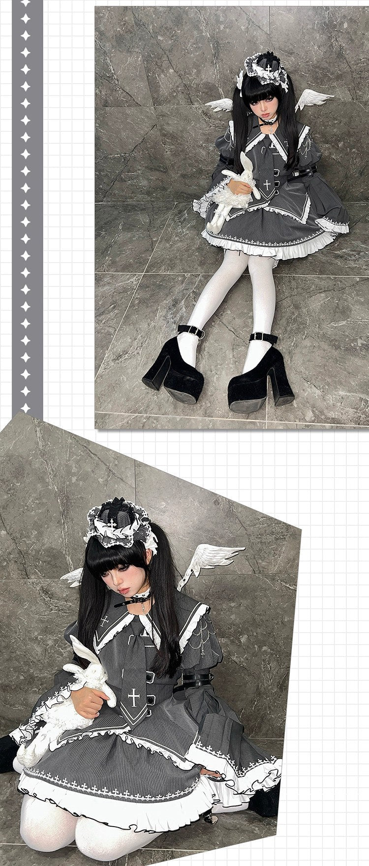 Non - Workday Gothic Lolita Princess Sleeve Dress - LolitaEraTop+SKSNon - Workday Gothic Lolita Princess Sleeve Dress