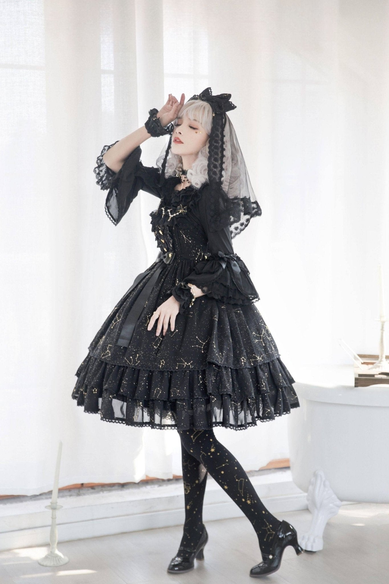 November Sakuya Gothic Constellation Lolita JSK - LolitaEra