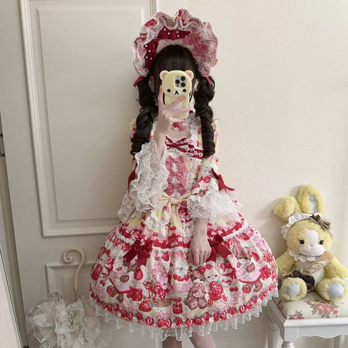 Genuine design cute long-sleeve, dress, Lolita style, Lolita OP