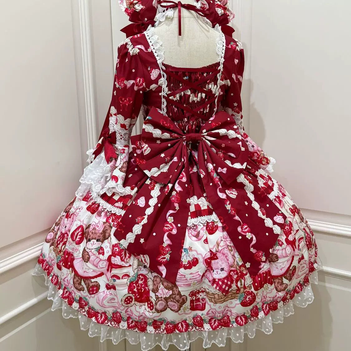 Genuine design cute long-sleeve, dress, Lolita style, Lolita OP