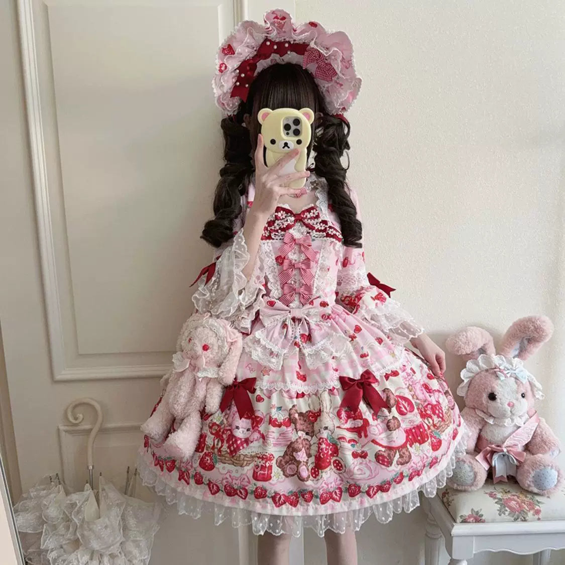 Genuine design cute long-sleeve, dress, Lolita style, Lolita OP