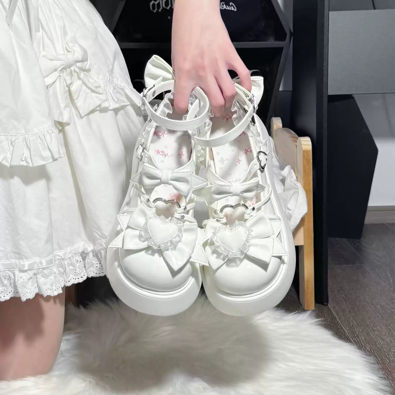 Original Japanese Cute Soft Girl Lolita Shoes Sweet Platform Shoes