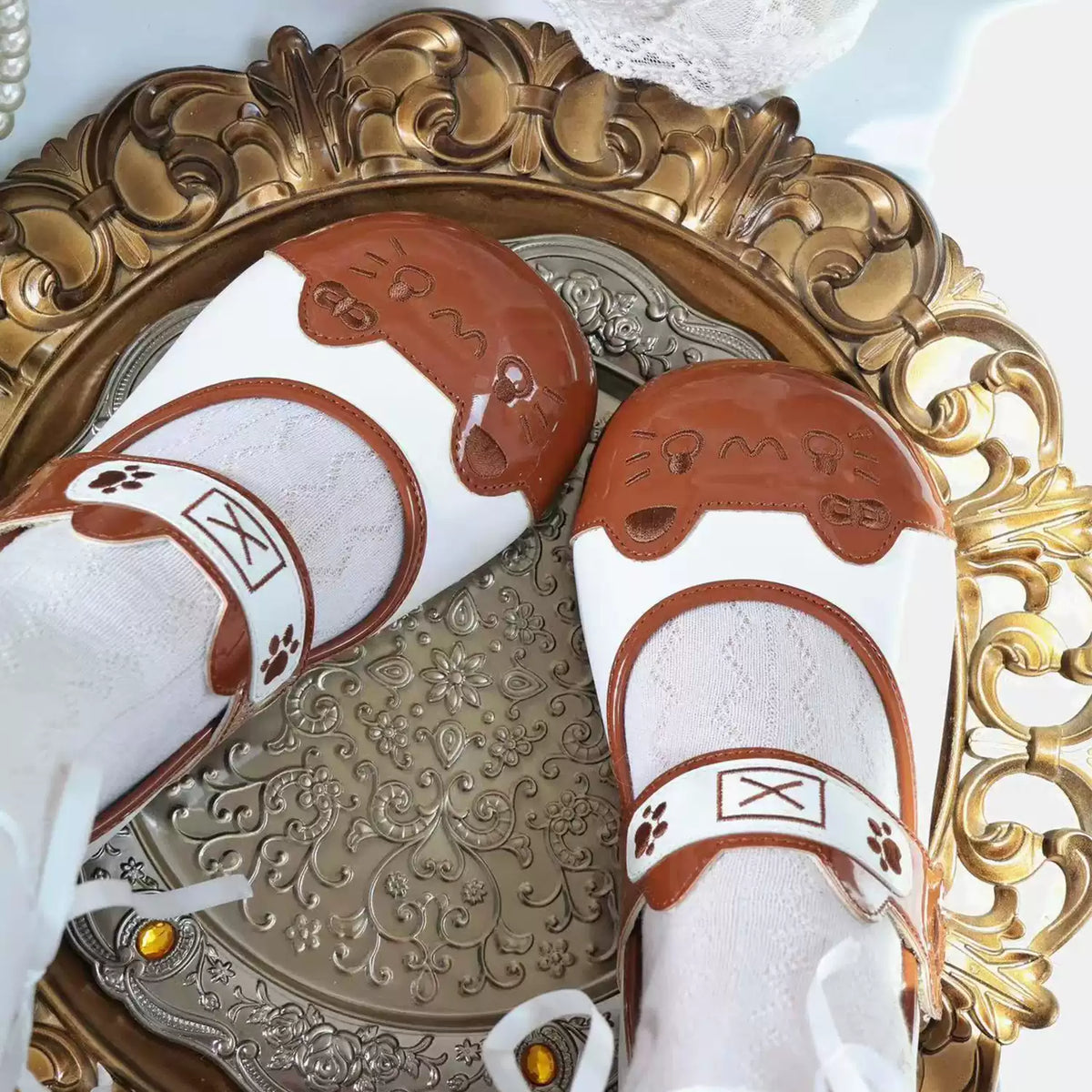 Original Lolita Mary Jane Shoes Women's Japanese Sweet Round Toe Low Heel Lolita Shoes