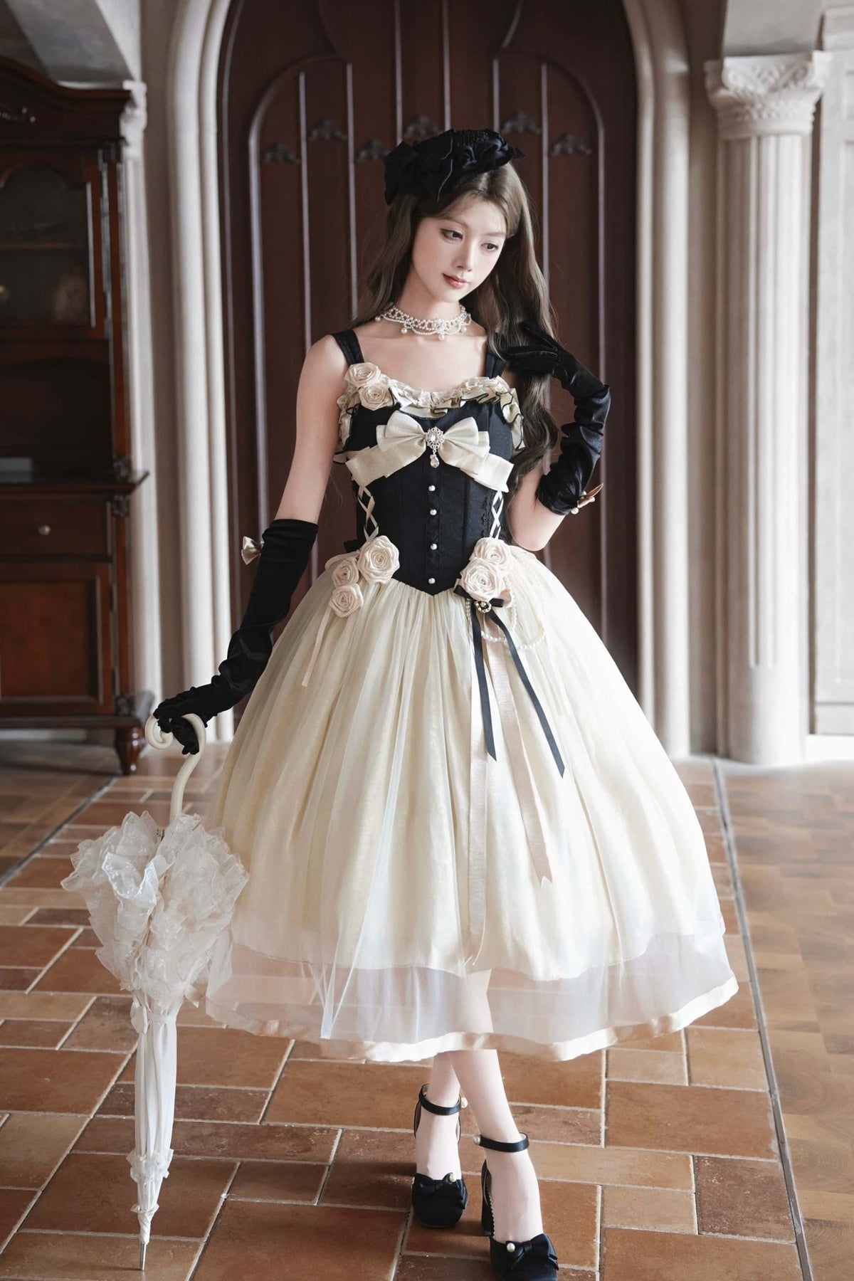 Paris Souvenir French Classic Corset Boned Lolita JSK Dress - LolitaEra