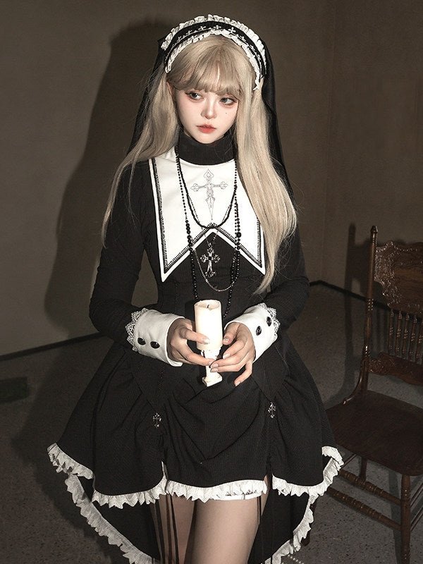 Peace Prayer Gothic Lolita Dress - LolitaEraTop+SKSPeace Prayer Gothic Lolita Dress