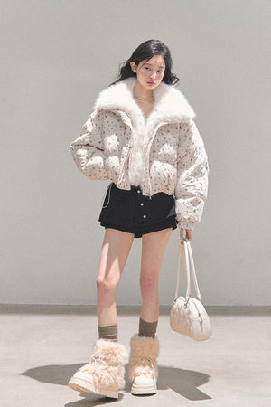 Premium Duck Down Thickened Winter Puffer Jacket LE1161 - LolitaEraWhiteSPremium Duck Down Thickened Winter Puffer Jacket LE1161