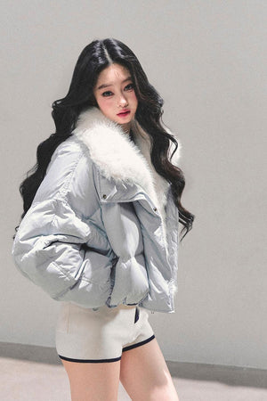 Premium Duck Down Thickened Winter Puffer Jacket LE1161 - LolitaEraWhiteSPremium Duck Down Thickened Winter Puffer Jacket LE1161