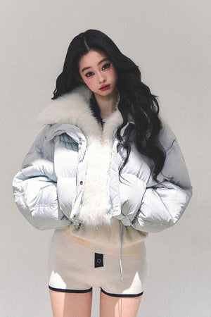 Premium Duck Down Thickened Winter Puffer Jacket LE1161 - LolitaEraBlueSPremium Duck Down Thickened Winter Puffer Jacket LE1161