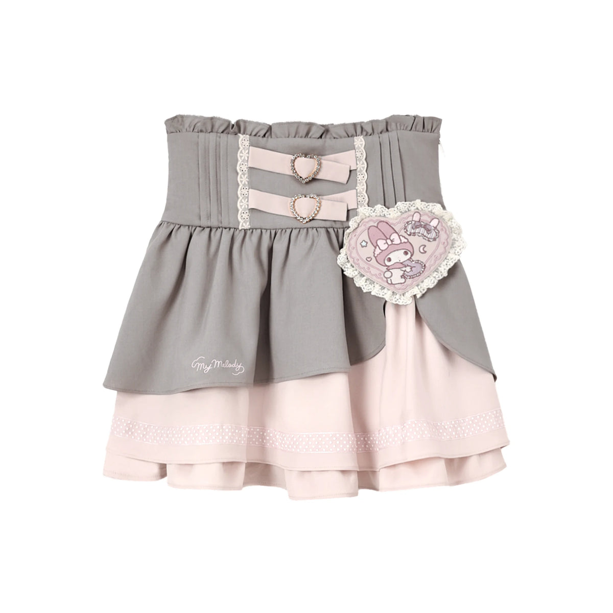 Princess Style Maiden Magazine Lace Patchwork Long Sleeve Shirt Skirt Pants Set
