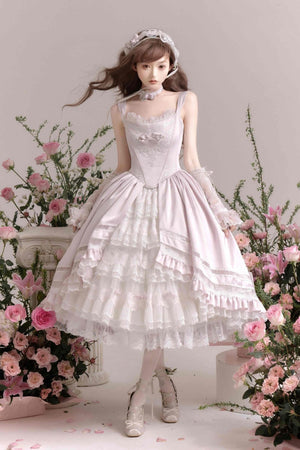 Promise of the Rose Lolita Bride JSK - LolitaEraPink SetSPromise of the Rose Lolita Bride JSK