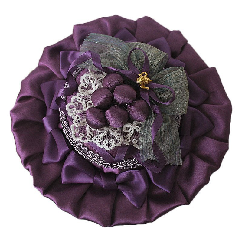 Purple Grape Theme Mini Hat Hair Clip - LolitaEra
