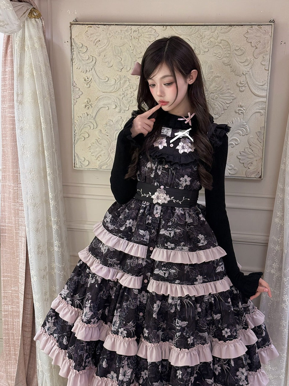 Star‑of‑Bethlehem Lily Japanese‑Style Classic Lolita JSK Dress