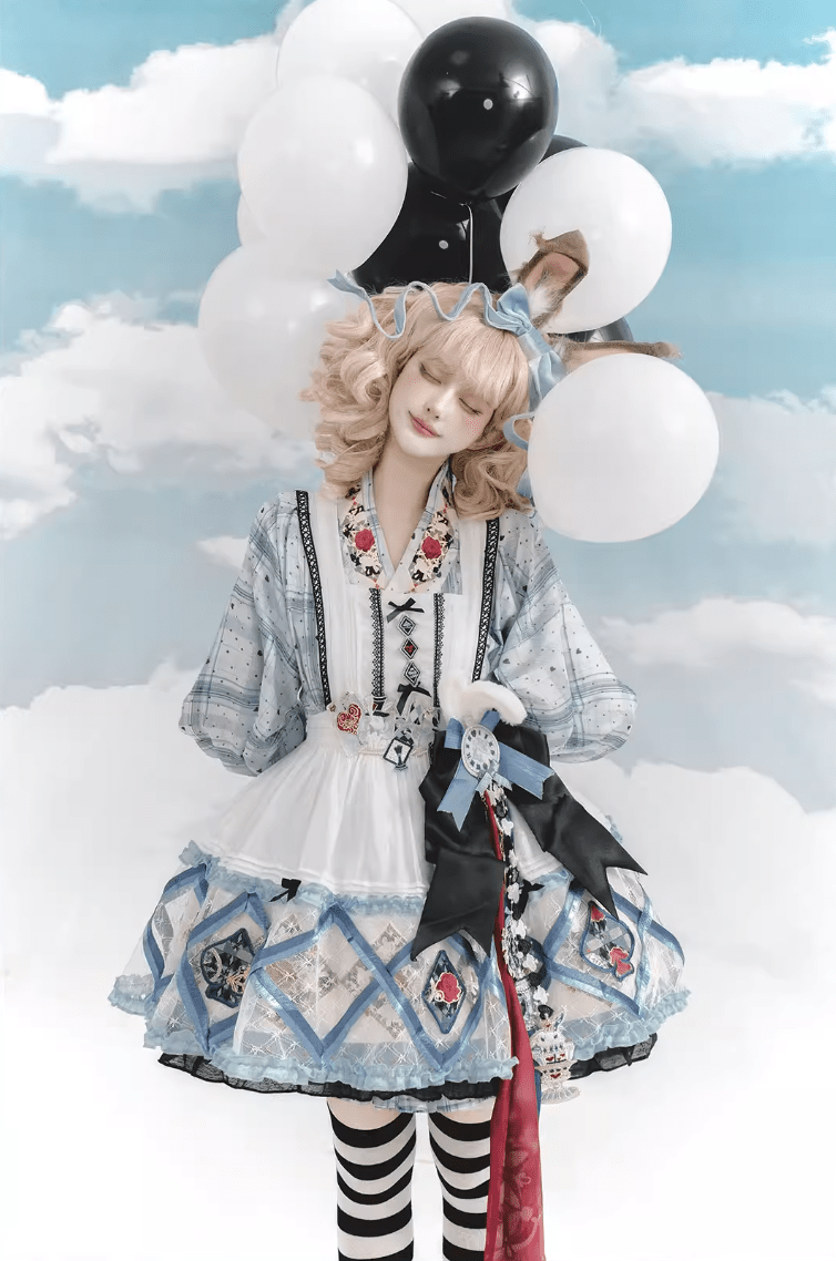 Rabbit Hole Dream Hanfu Element Lolita Princess Dress - LolitaEraBlue TopSRabbit Hole Dream Hanfu Element Lolita Princess Dress