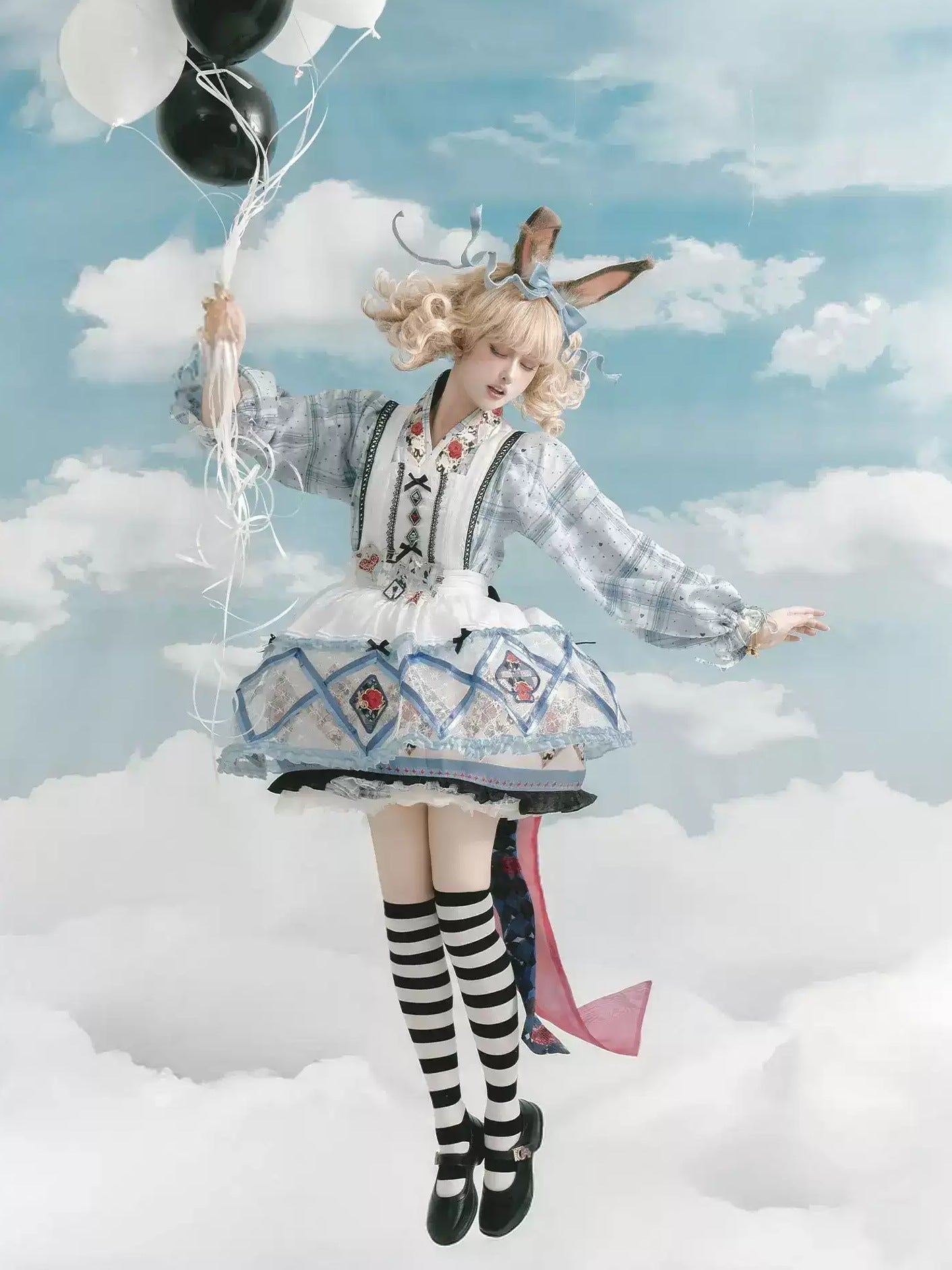Rabbit Hole Dream Hanfu Element Lolita Princess Dress - LolitaEraBlue TopSRabbit Hole Dream Hanfu Element Lolita Princess Dress