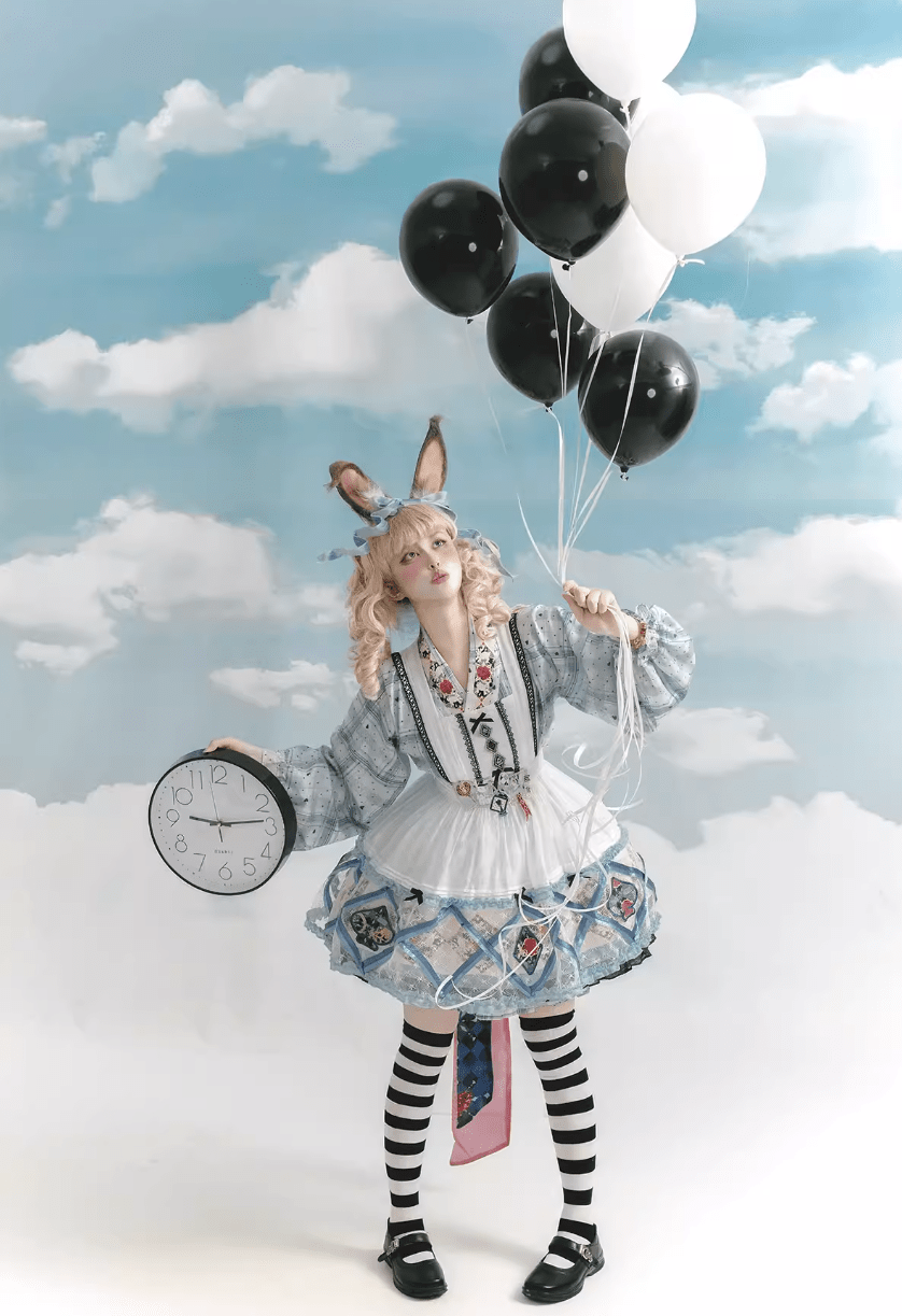 Rabbit Hole Dream Hanfu Element Lolita Princess Dress - LolitaEraBlue TopSRabbit Hole Dream Hanfu Element Lolita Princess Dress