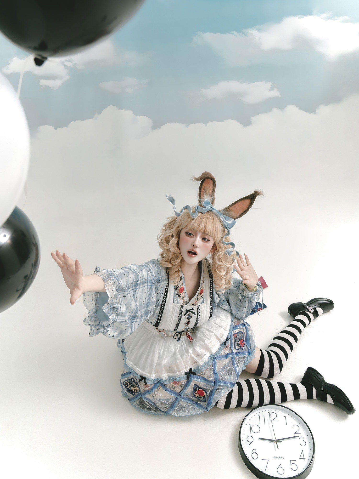 Rabbit Hole Dream Hanfu Element Lolita Princess Dress - LolitaEraBlue TopSRabbit Hole Dream Hanfu Element Lolita Princess Dress