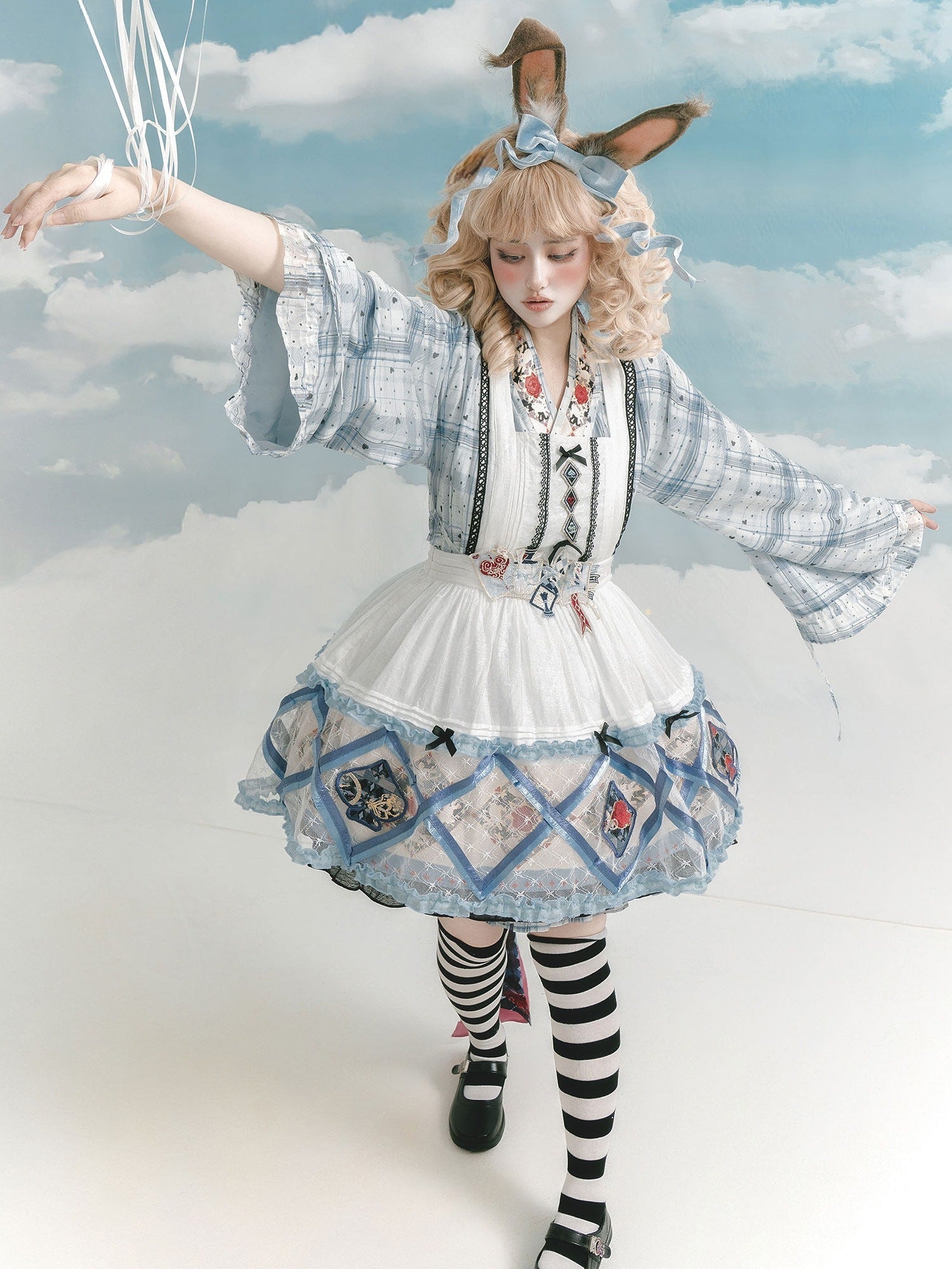 Rabbit Hole Dream Hanfu Element Lolita Princess Dress - LolitaEraBlue TopSRabbit Hole Dream Hanfu Element Lolita Princess Dress