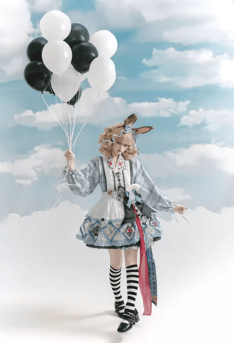 Rabbit Hole Dream Hanfu Element Lolita Princess Dress - LolitaEraBlue TopSRabbit Hole Dream Hanfu Element Lolita Princess Dress