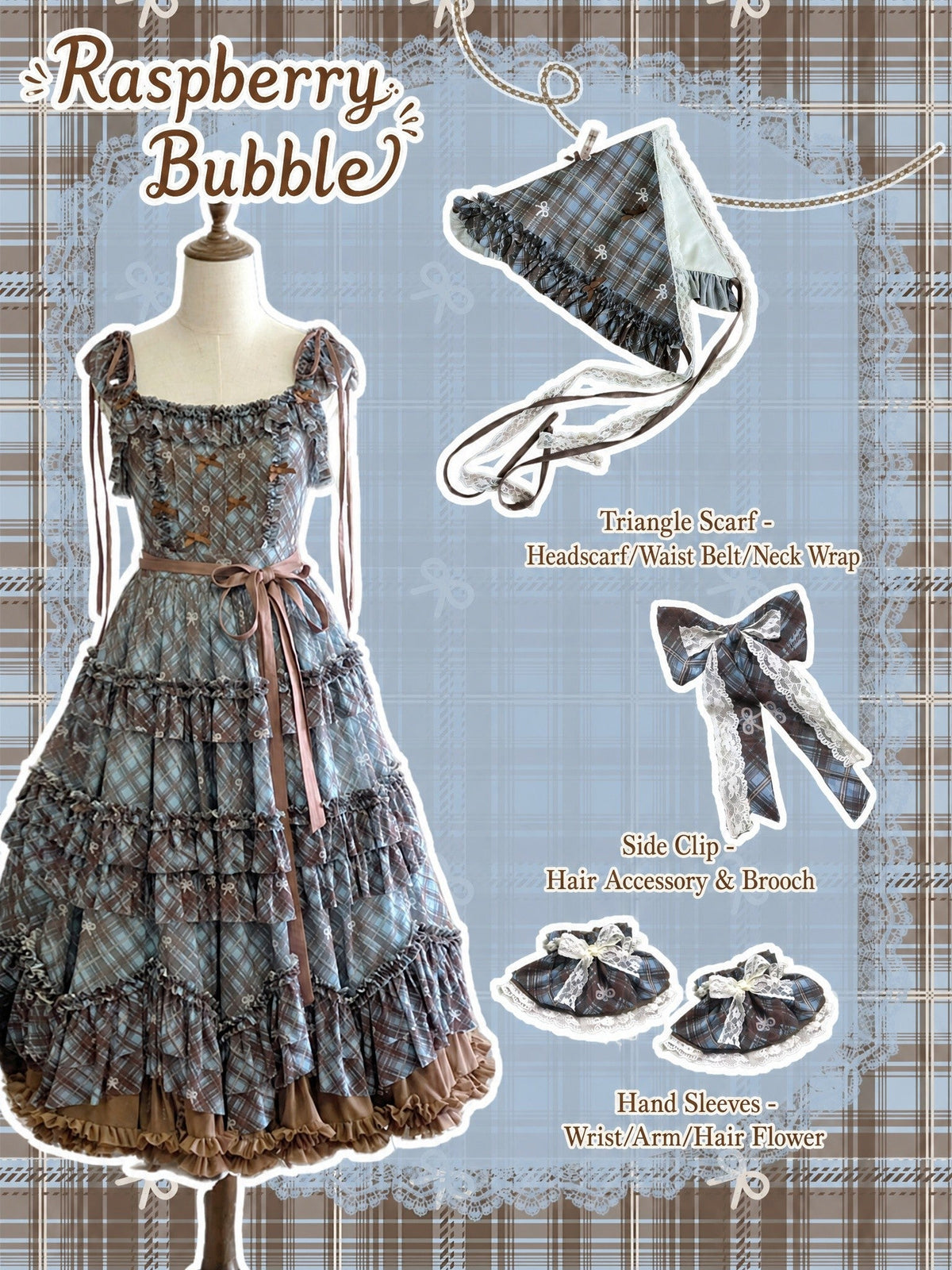 Raspberry Bubble Sweet Lolita Tiered Cake JSK Dress - LolitaEra
