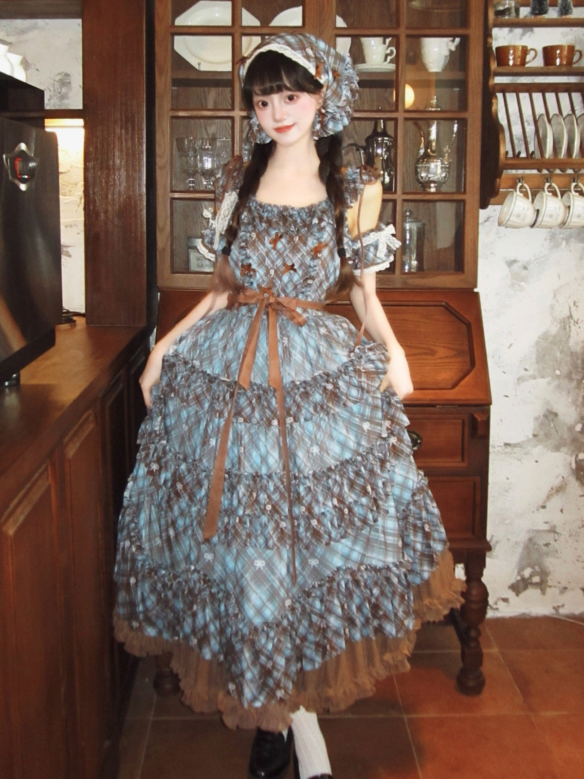 Raspberry Bubble Sweet Lolita Tiered Cake JSK Dress - LolitaEra