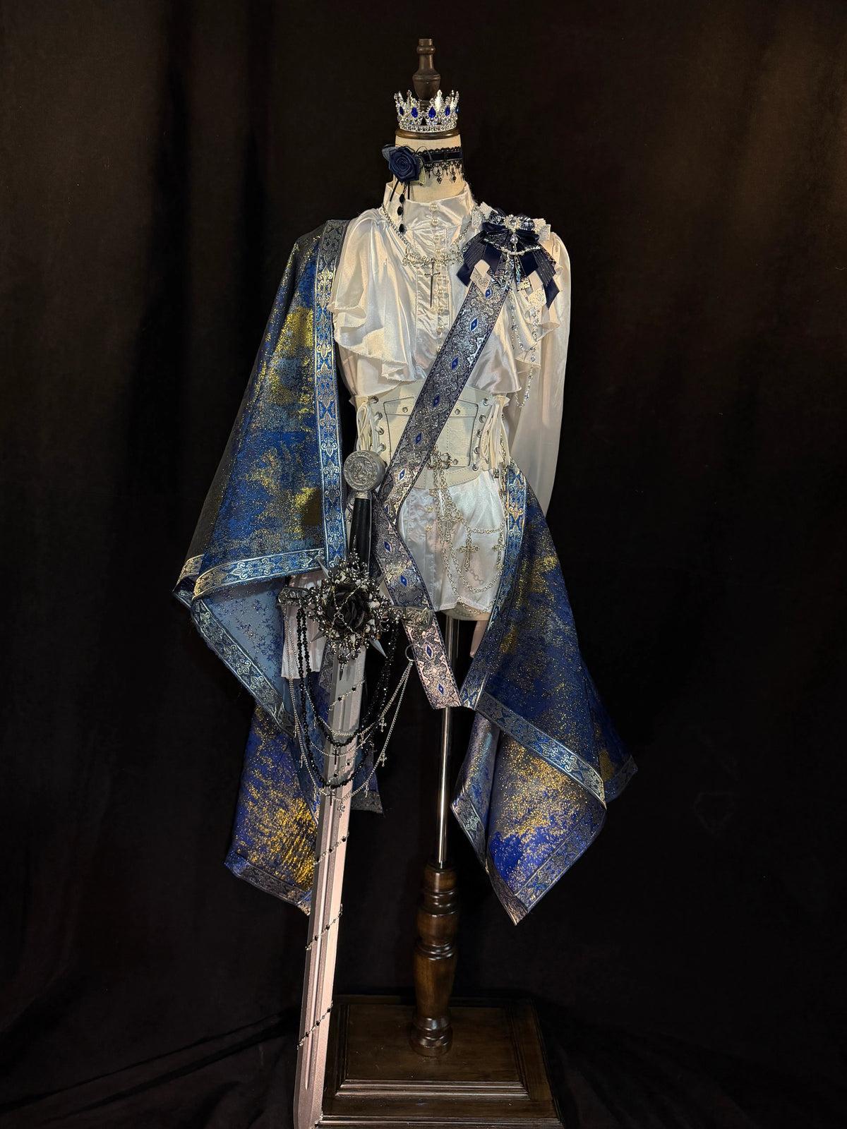 In-Stock Lolita Court-Style Prince Cape, Prince Sash, Vintage Gothic Stylish Royal Knight Prince Outfit