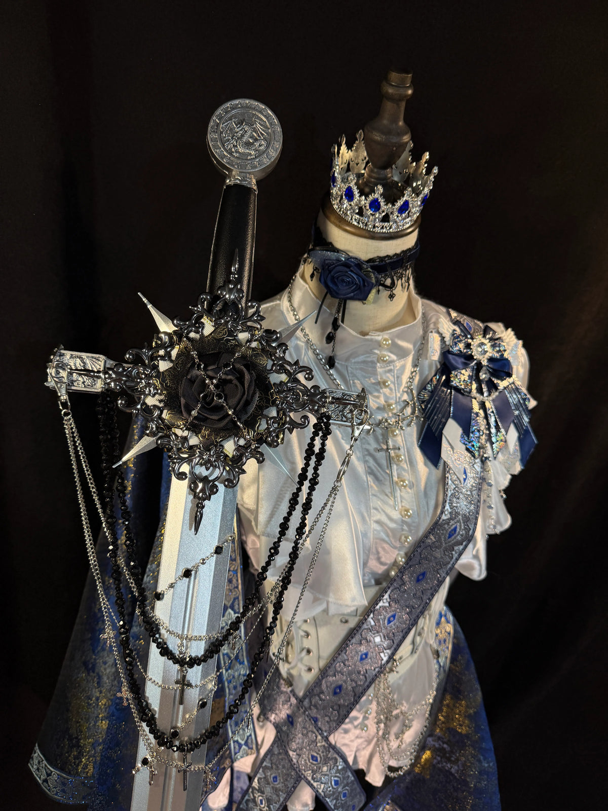 In-Stock Lolita Court-Style Prince Cape, Prince Sash, Vintage Gothic Stylish Royal Knight Prince Outfit