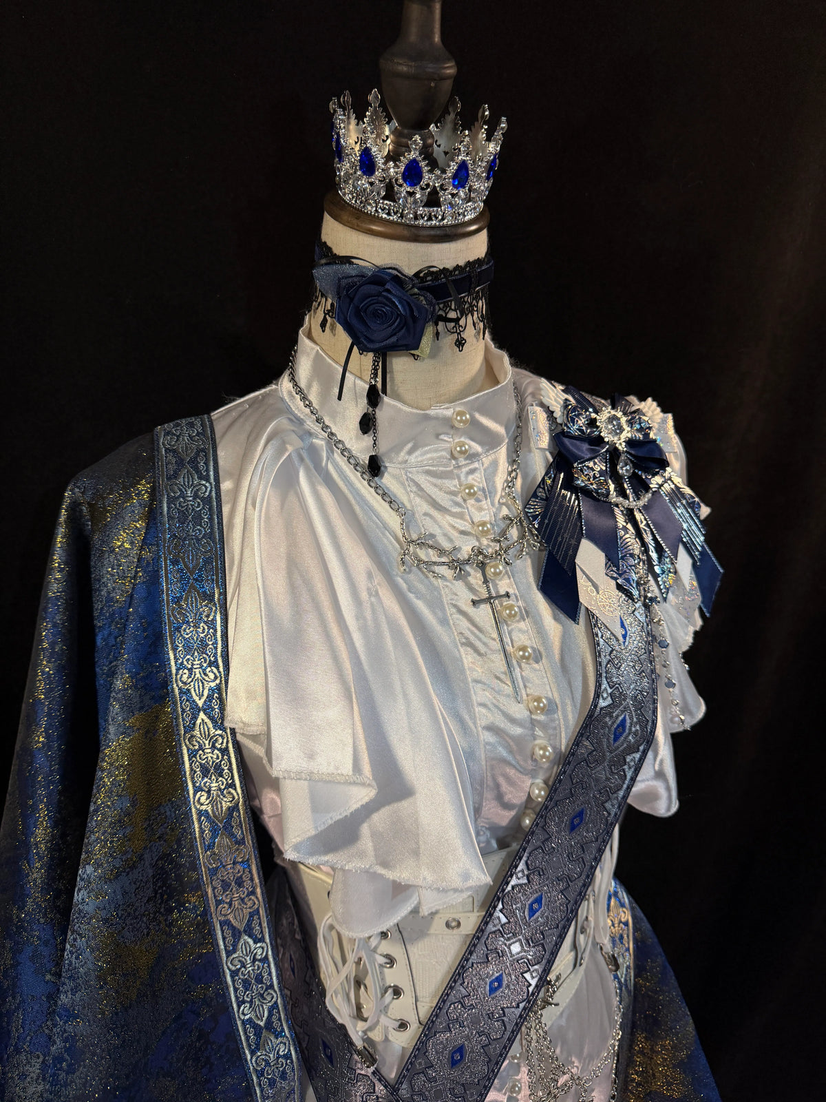 In-Stock Lolita Court-Style Prince Cape, Prince Sash, Vintage Gothic Stylish Royal Knight Prince Outfit